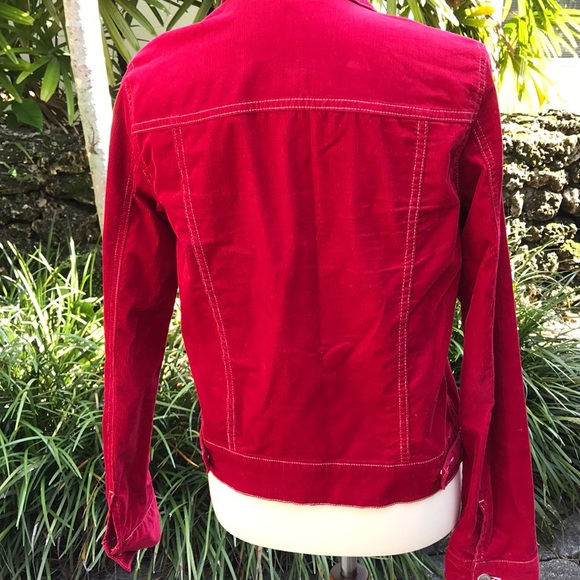 Theory Red Corduroy Jacket - Picture 4 of 6